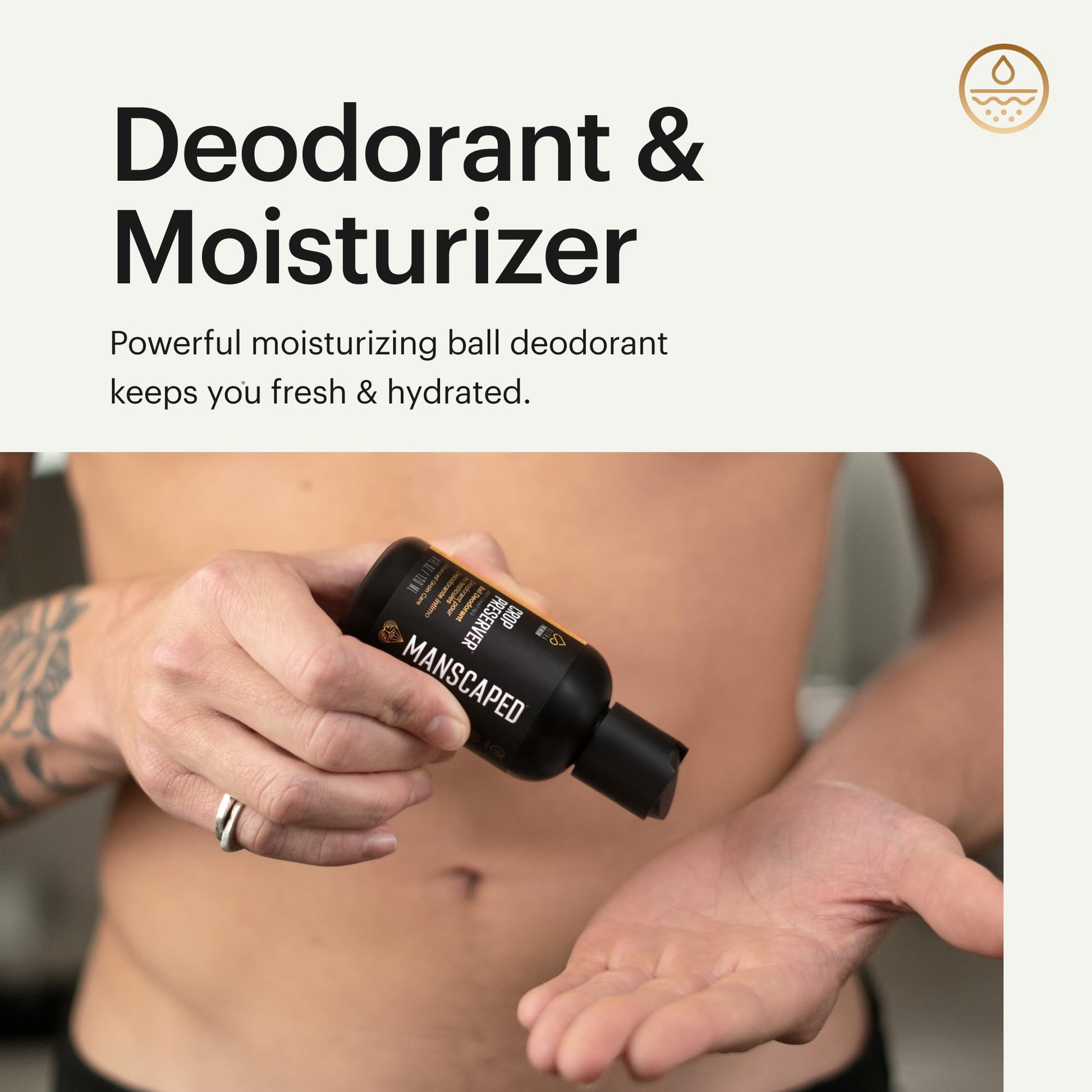 MANSCAPED Refined scent intimate grooming lotion for friction protection