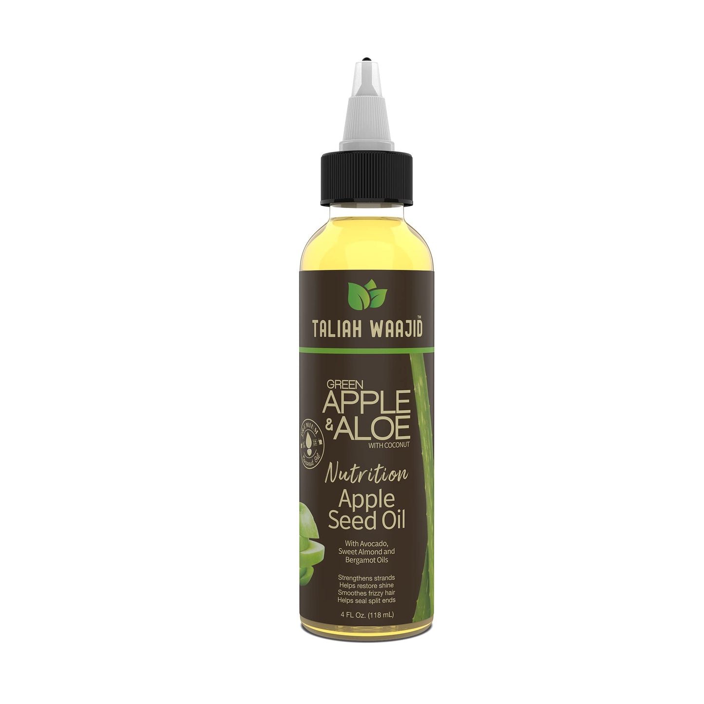 Authentic Taliah Waajid green apple hair oil for curly and coily hair nourishment