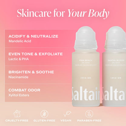 Texture and application of Saltair AHA serum