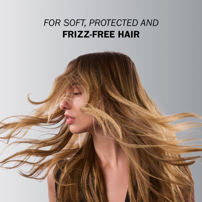 Premium split end repair oil by TRUSS displaying the formula texture and application top