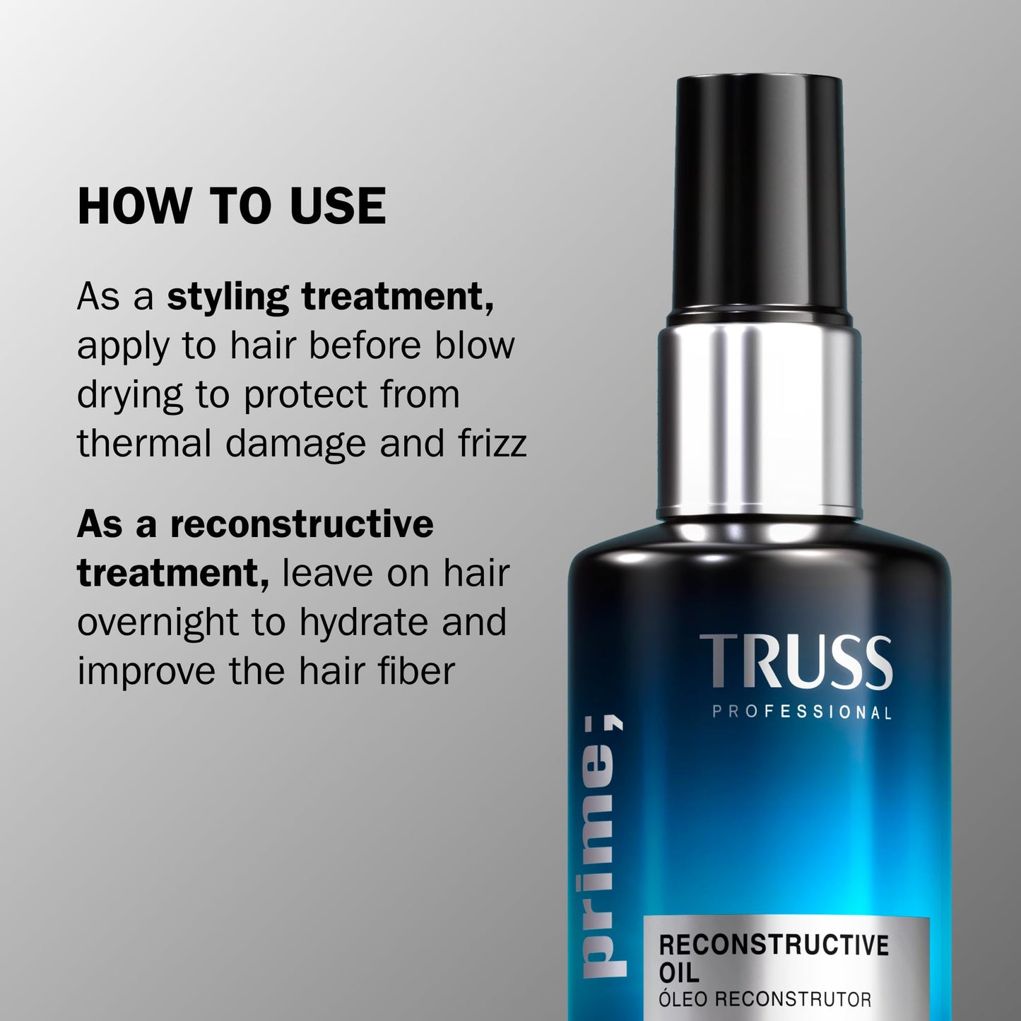 Authentic USA imported TRUSS professional hair oil for frizz control treatment