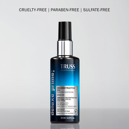TRUSS cuticle sealing finishing oil for salon quality hair strength and softness