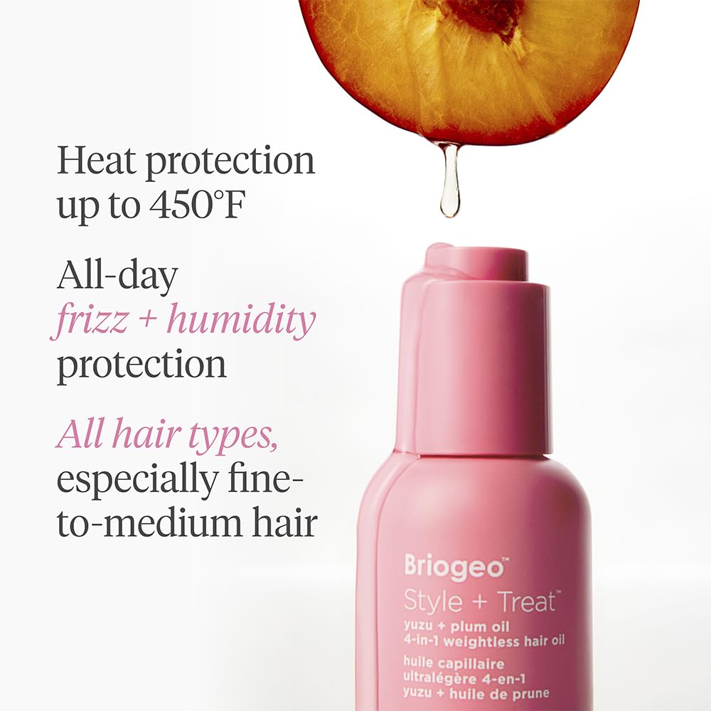 Briogeo Style and Treat lightweight gloss to oil application on hands