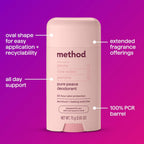 Method Deodorant Pure Peace open stick showing smooth texture