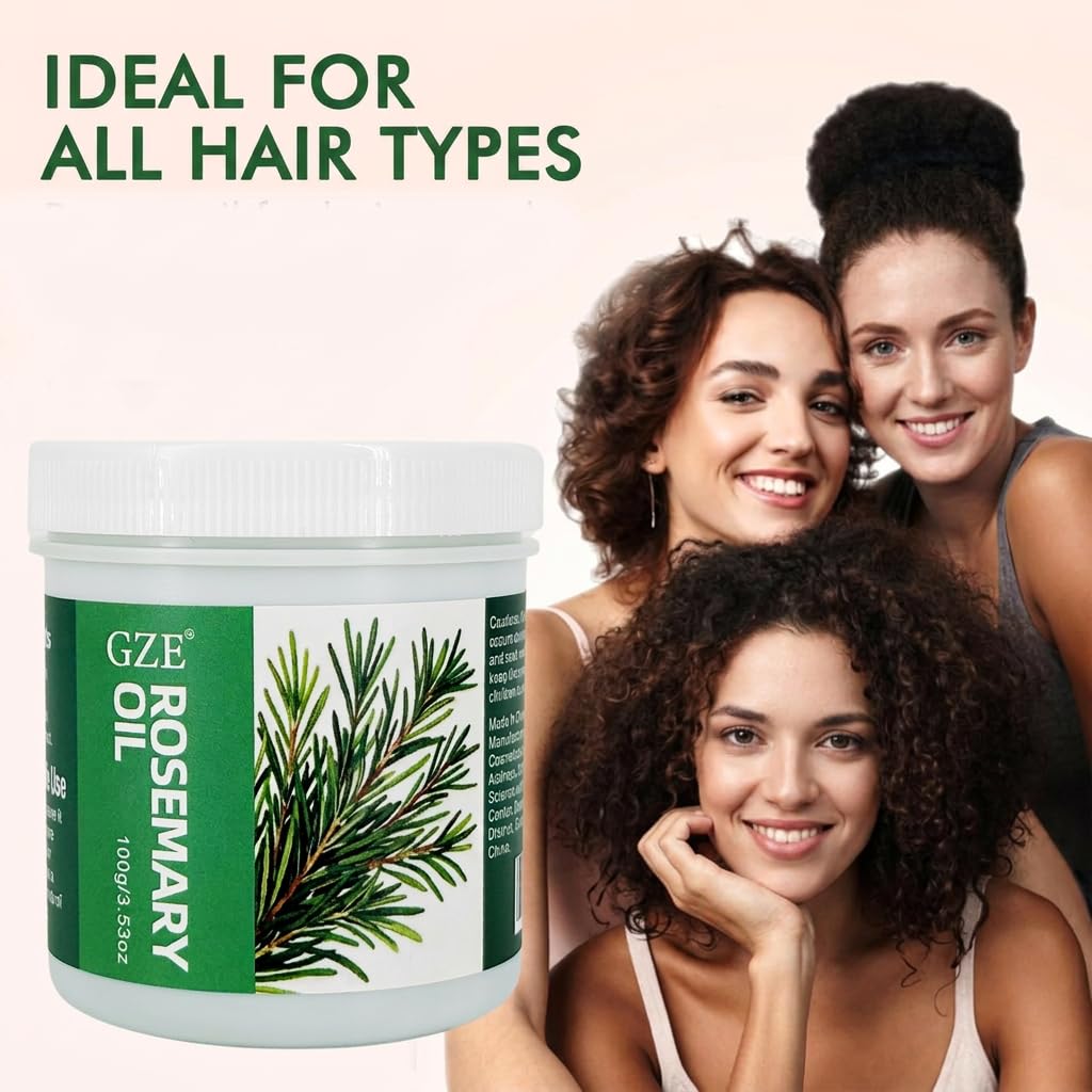 GZE organic rosemary oil formula for strengthening hair follicles back label details