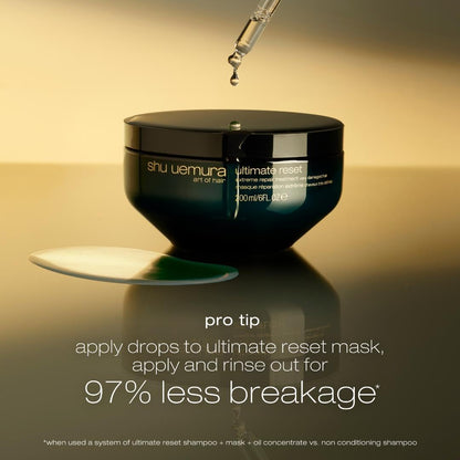 Shu Uemura Japanese rice germ oil infused hair treatment product shot