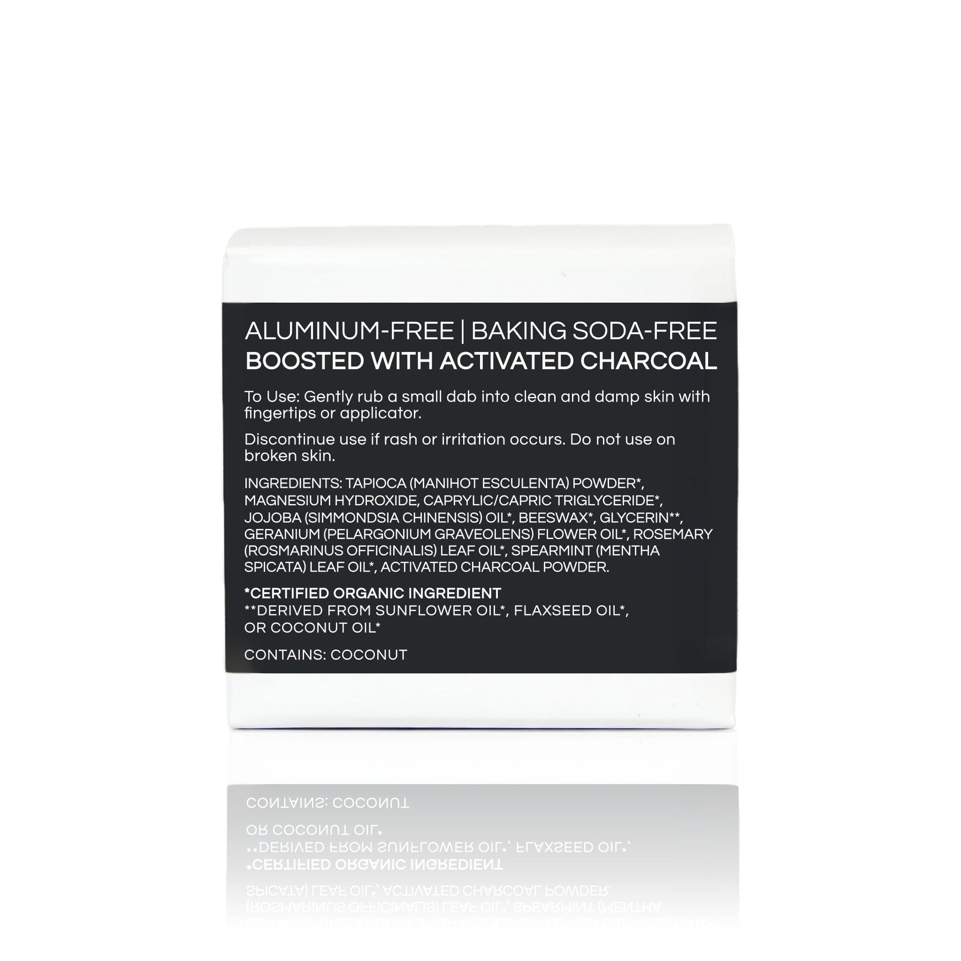 Little Seed Farm natural aluminum free deodorant paste texture inside open jar