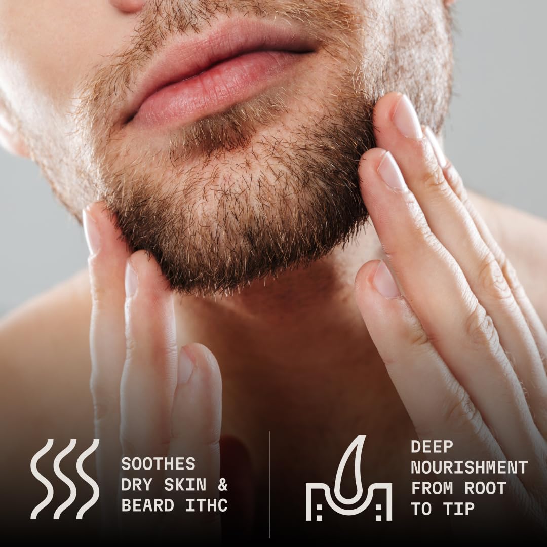 Authentic imported men beard softening oil container