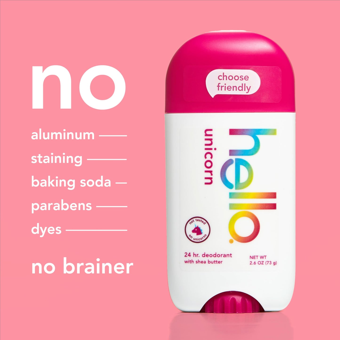Hello Unicorn deodorant 2 pack retail packaging