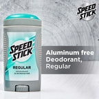 Speed Stick aluminum free underarm deodorant clear gel stick stick close up.