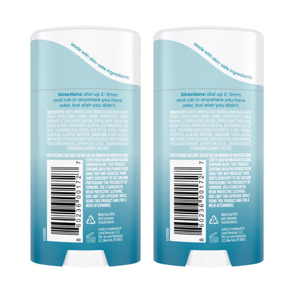 Lume aluminum free full body deodorant twin pack for sensitive skin