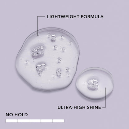 Side angle of the premium imported Goldwell weightless shine oil container