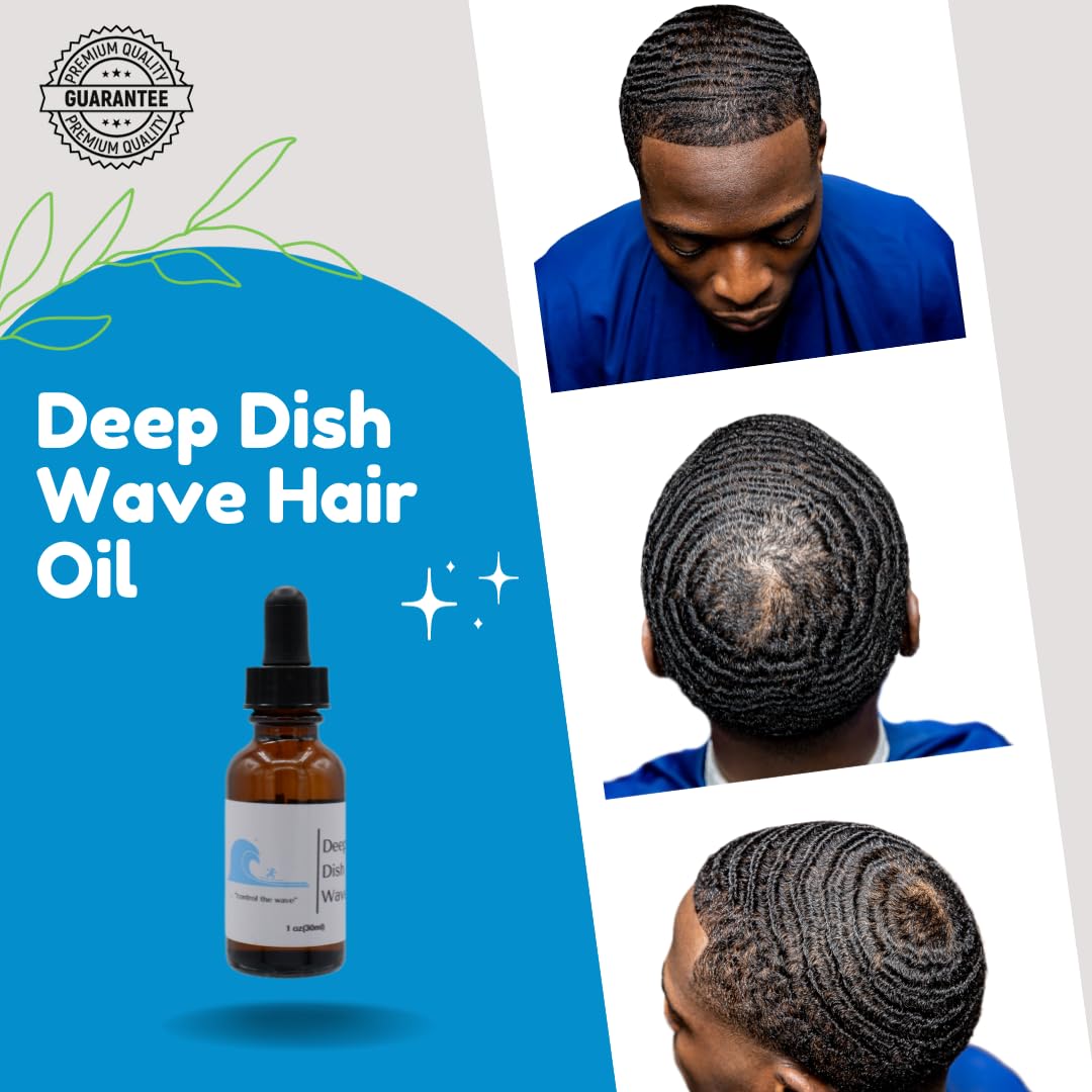 Deep Dish Wave one ounce bottle premium imported hair styling oil