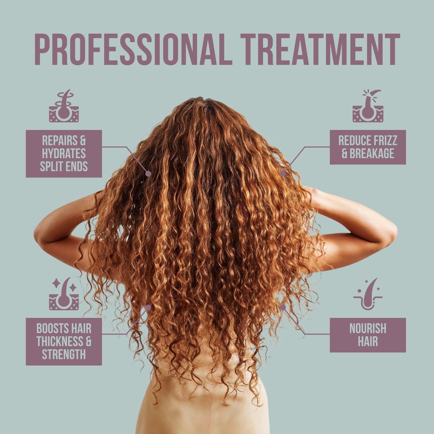 SAVION 40 capsules hair serum ingredient callout showing castor and argan oils
