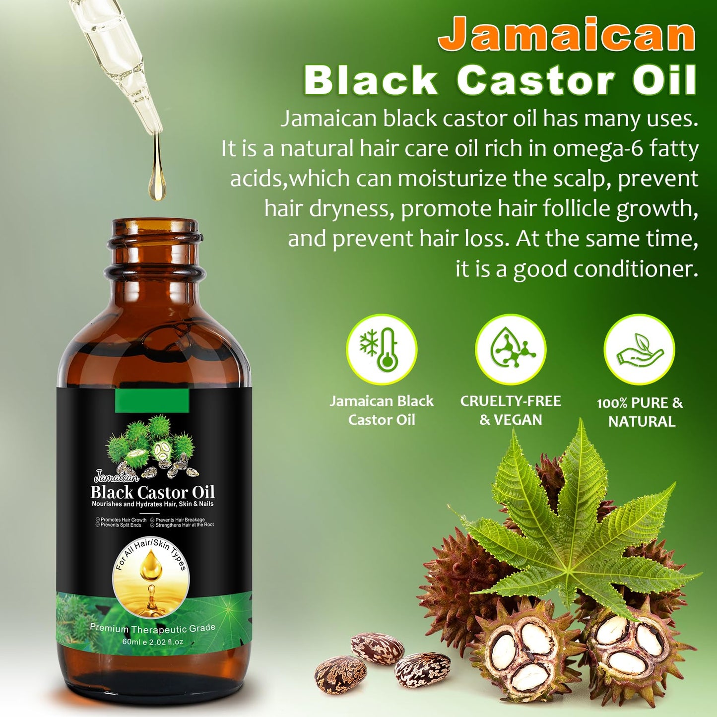 Authentic USA imported Sunny Isle beauty oil showing packaging details and ingredient facts.