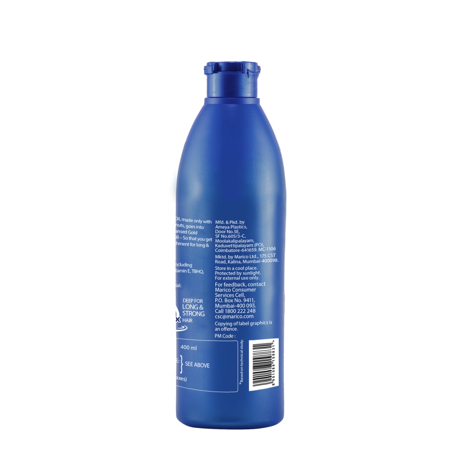 Parachute Advansed Gold hair oil enriched with vitamin e for damage repair