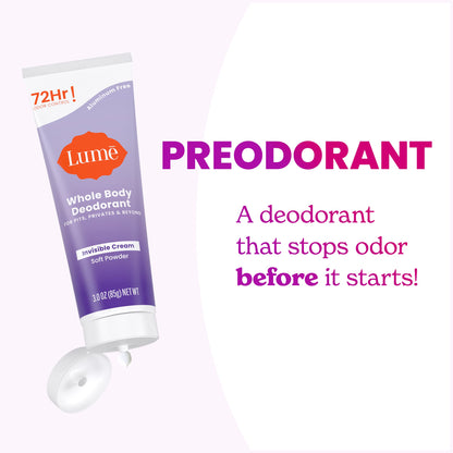 Authentic USA imported Lume deodorant cream tube