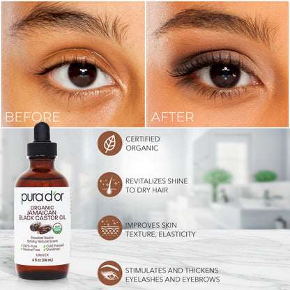 Authentic PURA D'OR cold pressed beauty oil for hair care and scalp moisturization