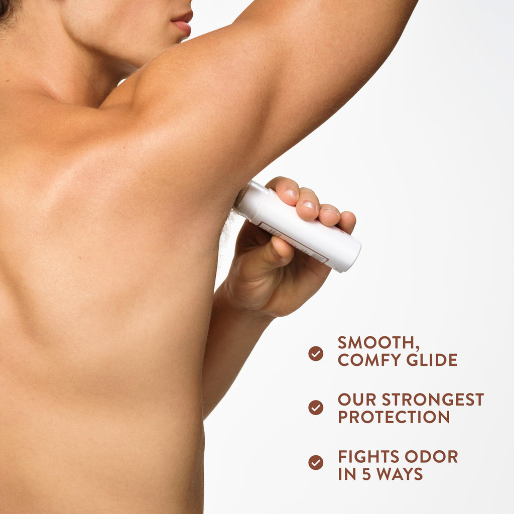 Native coconut and vanilla solid deodorant cap removed showing product text
