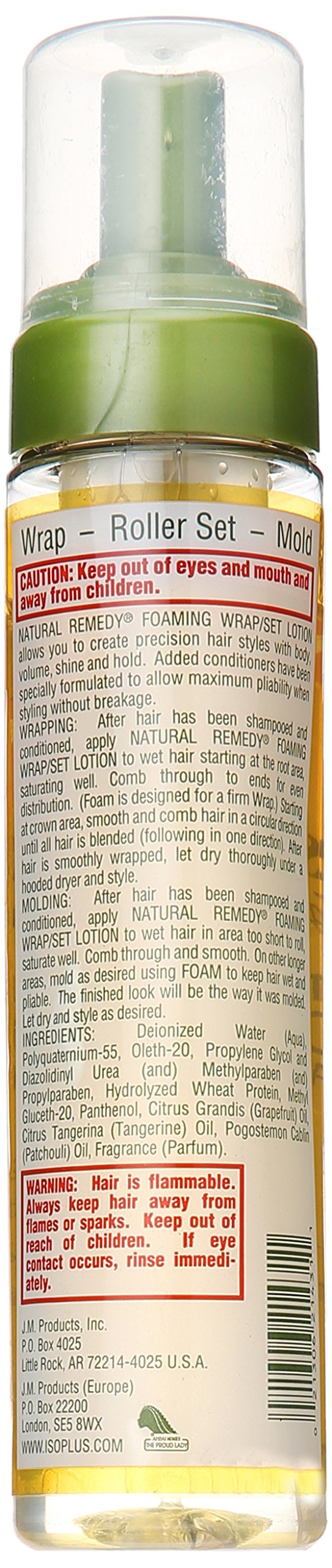 Isoplus alcohol free hair setting mousse for defining curls and styling wraps