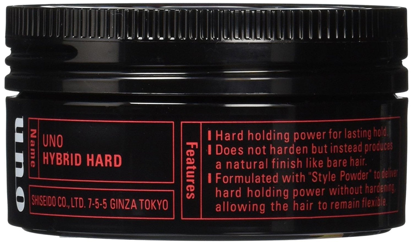 Uno strong hold hair wax side view with product weight information
