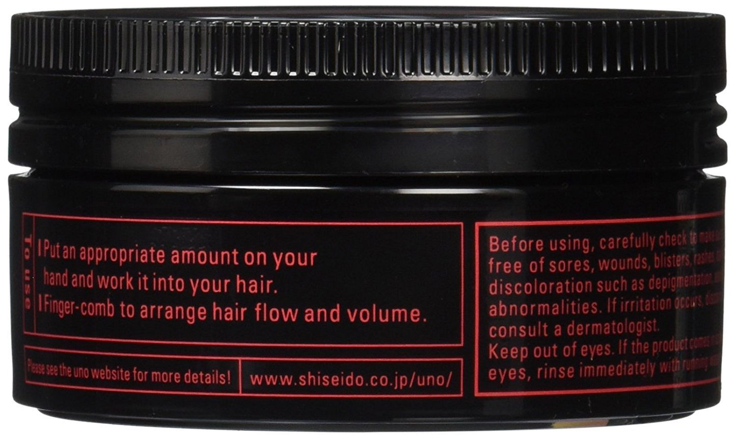 Japanese imported men grooming matte finish hair wax packaging details