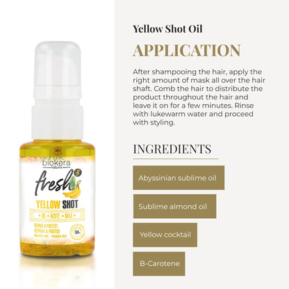 Salerm professional nourishing hair oil bottle showing natural origin details