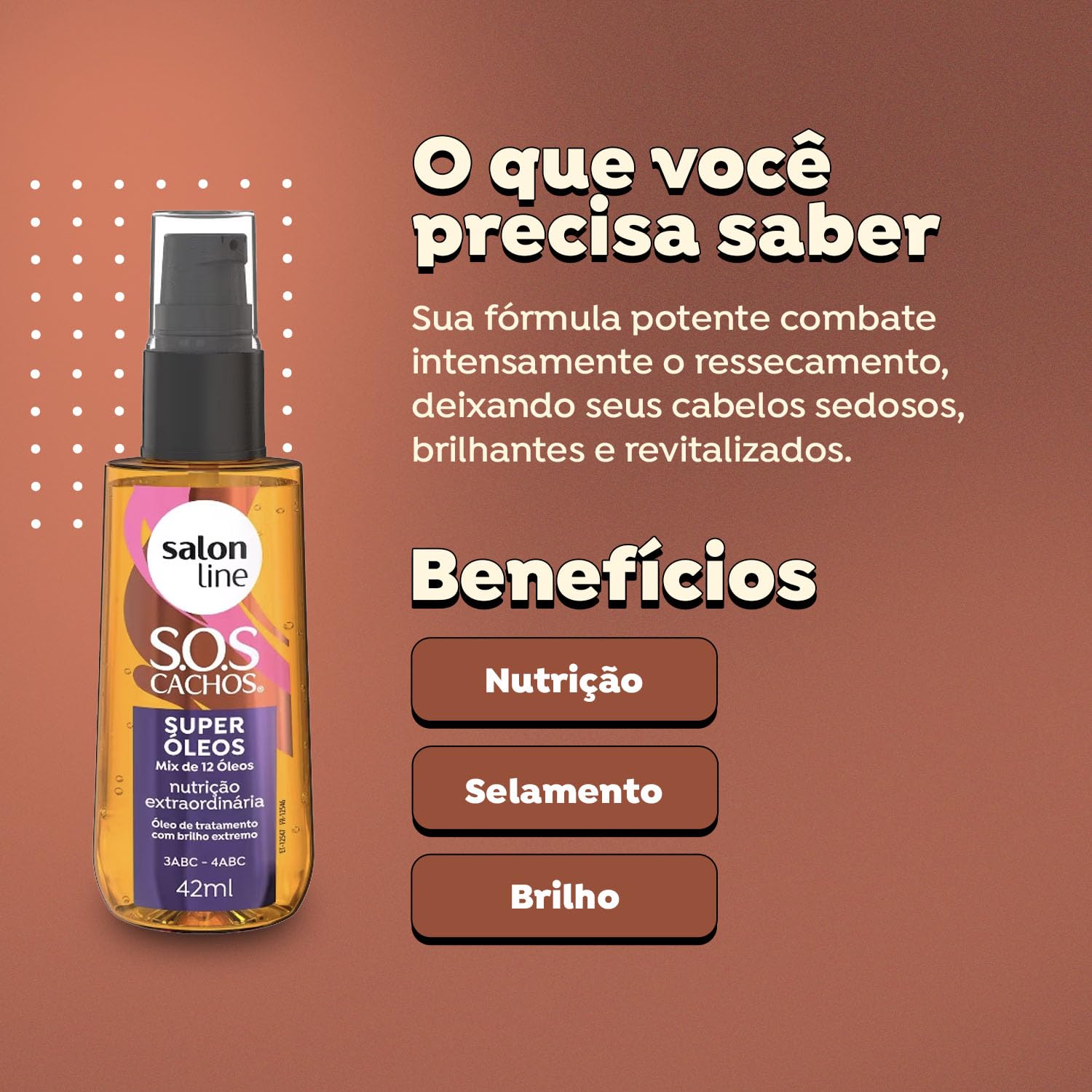 Salon Line SOS Cachos curly hair oil blend of twelve precious oils