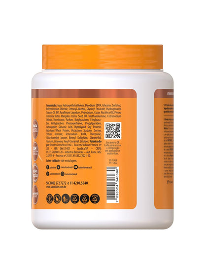 Side view of Salon Line mango oil and keratin curl activator 1kg container for frizz control