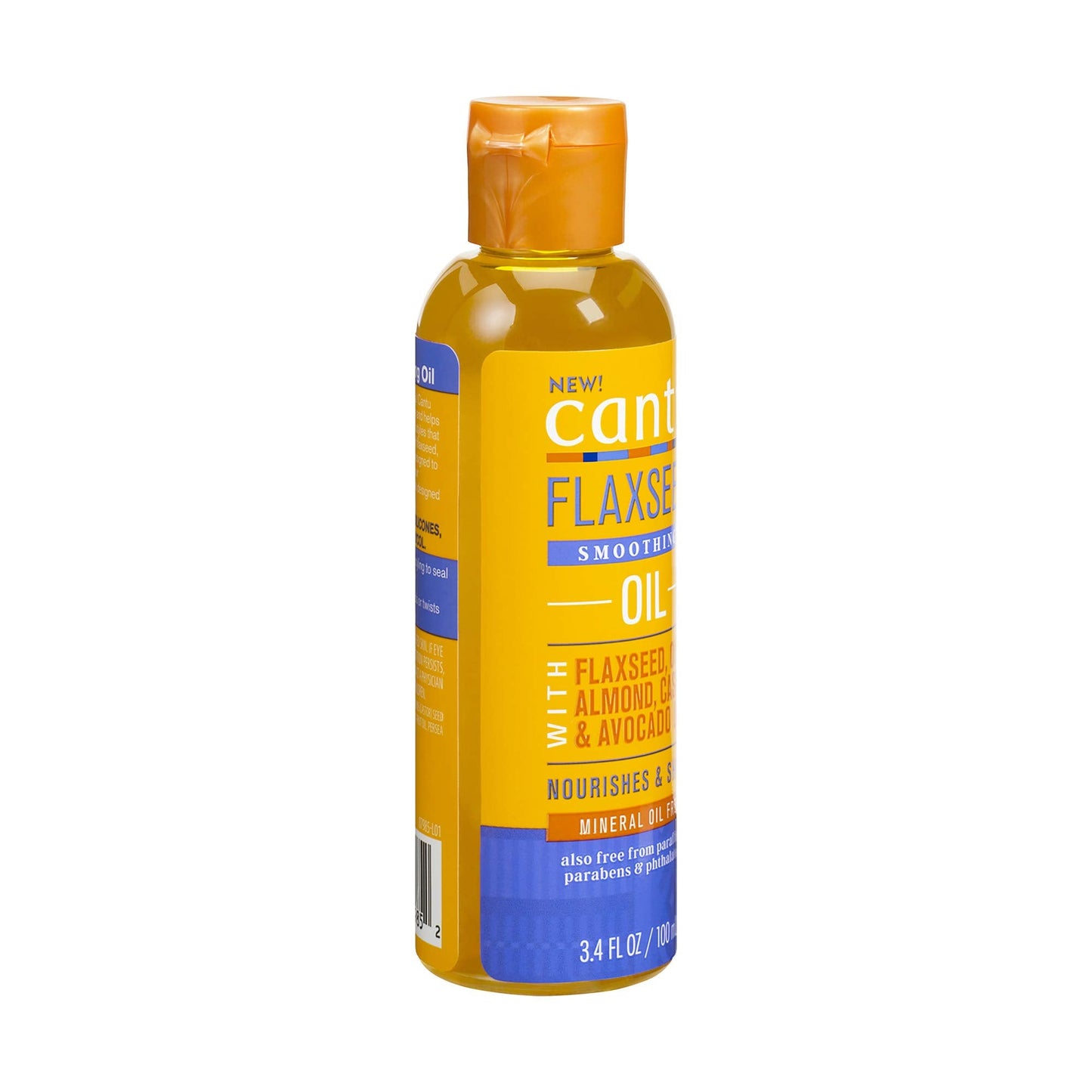 Cantu 100ml hair oil bottle showing natural ingredients list
