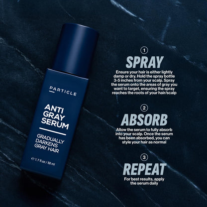 Particle grooming serum with Silverfree and Melitane ingredients