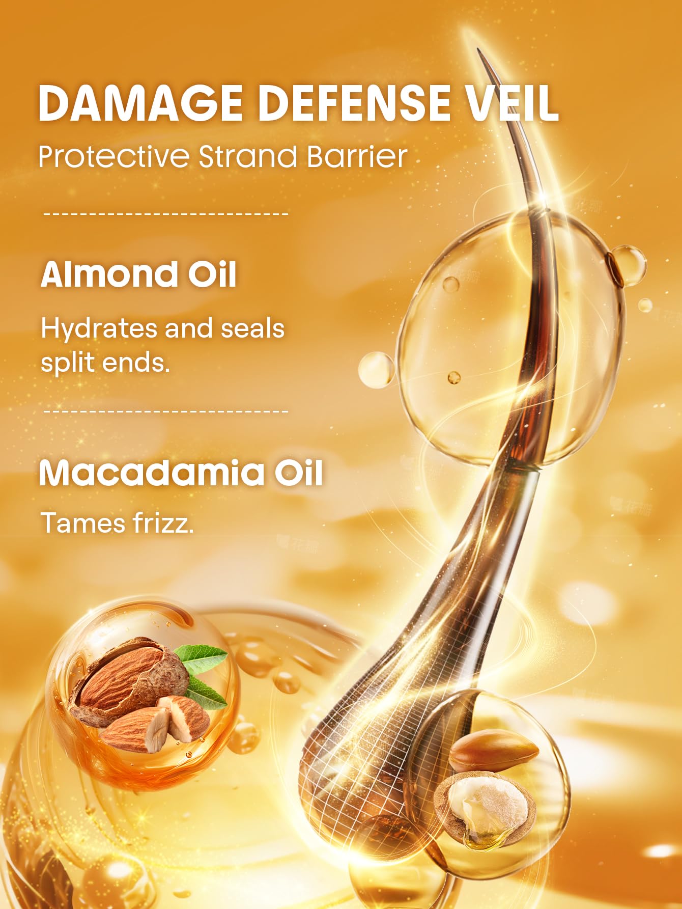 SHEGLAM 24K Glow High Shine Styling Serum unboxed bottle demonstrating the luxurious gold particles inside
