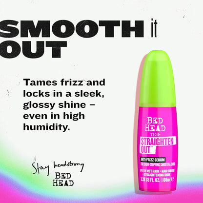 TIGI Bed Head hair smoothing serum spray pump application bottle