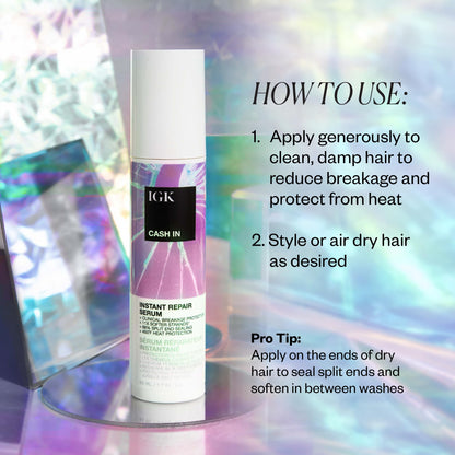 Close up of imported USA hair care serum for damaged ends