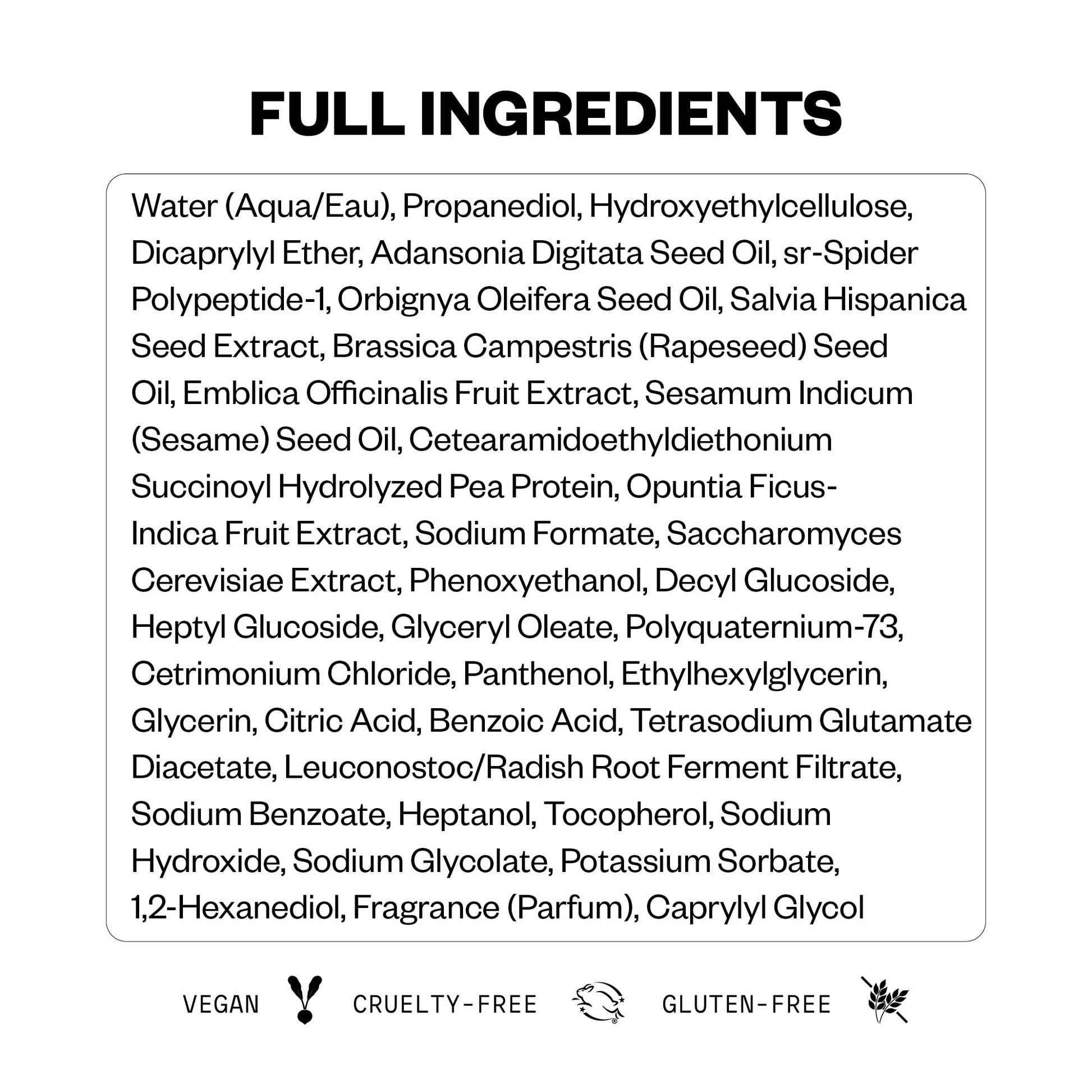 IGK luxury anti breakage hair fluid fluid ounce size display