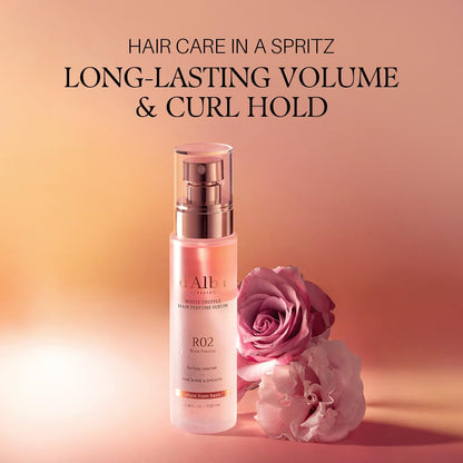 D'Alba professional repairing hair perfume serum showing the dual layer bi phase formula