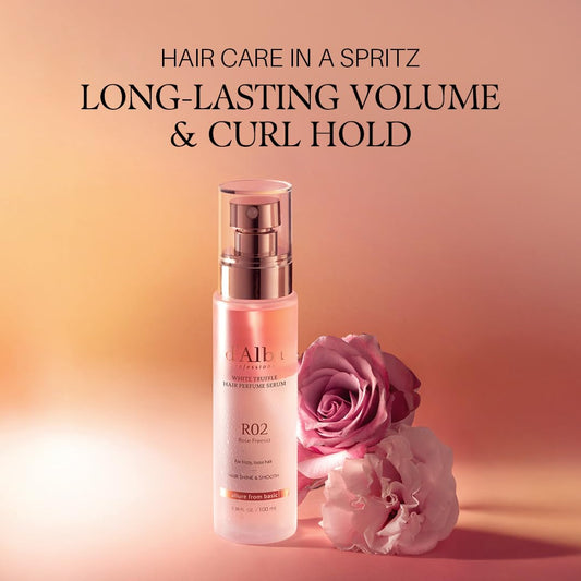 D'Alba professional repairing hair perfume serum showing the dual layer bi phase formula