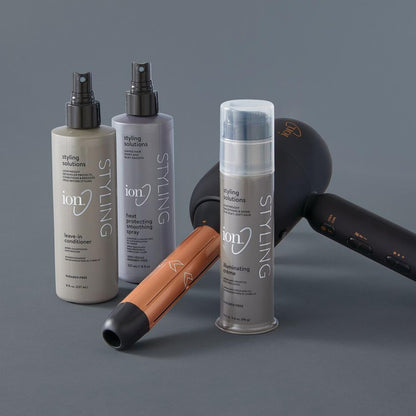 Ion silk protein drops applied to hair for brilliant softness