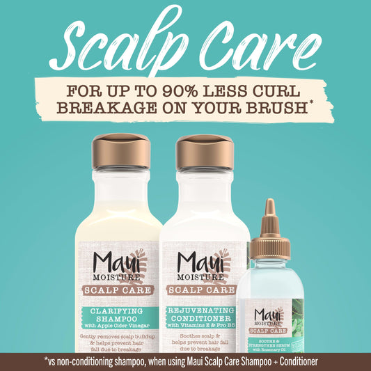 Maui Moisture rosemary oil curly hair serum texture on hand