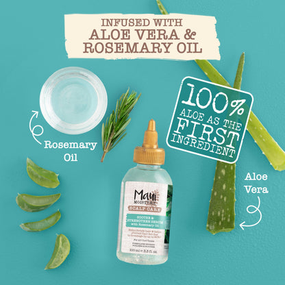 Maui Moisture silicone free curly hair serum packaging details