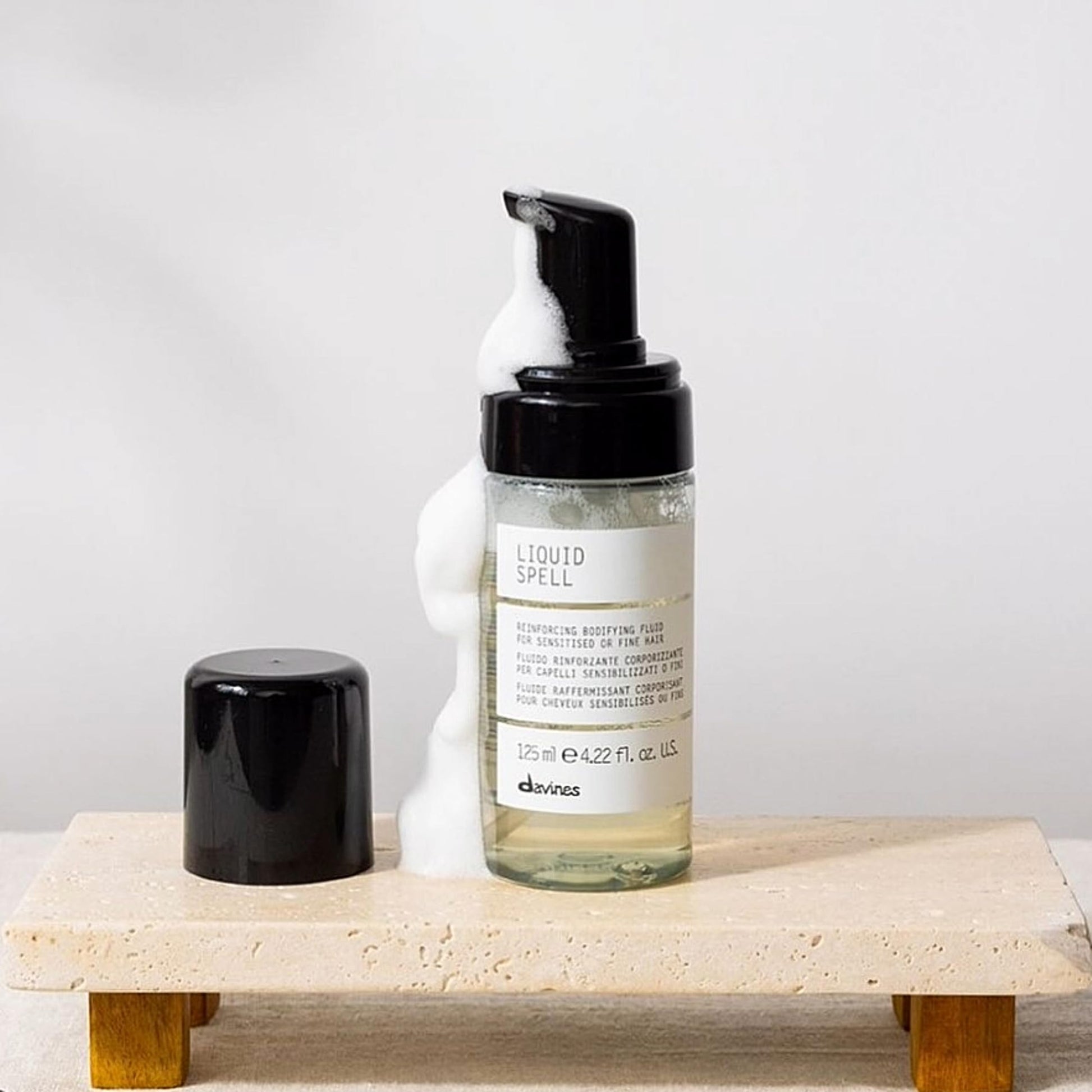 Premium Davines reinforcing bodifying fluid for fine and sensitized hair