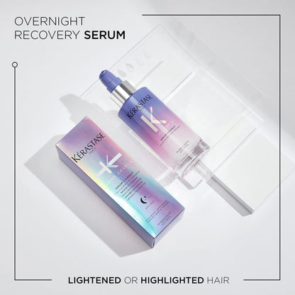 Kérastase leave in night serum for bleached and highlighted hair hydration