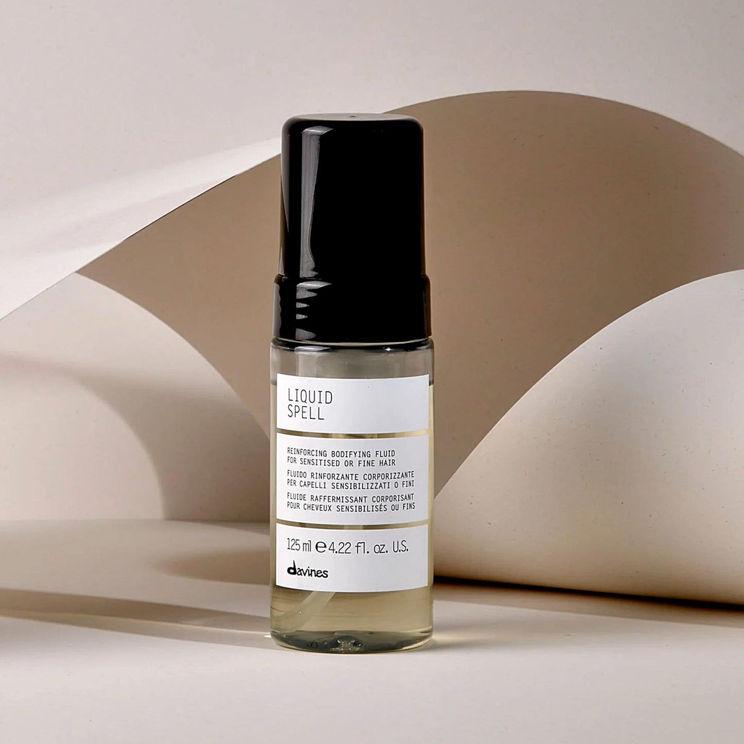 Davines hair bodifying fluid pump dispenser bottle for thermal protection