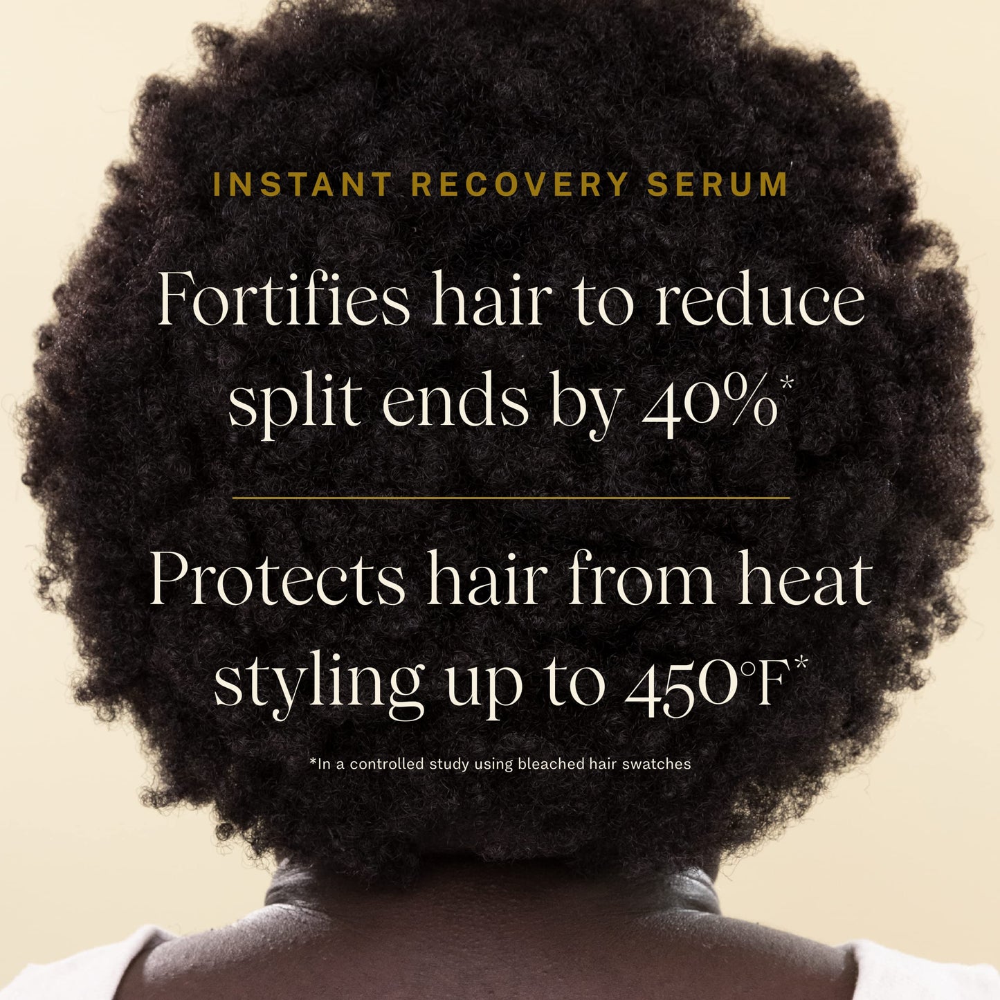 Back label of JVN Instant Recovery Serum showing clean ingredients and usage instructions