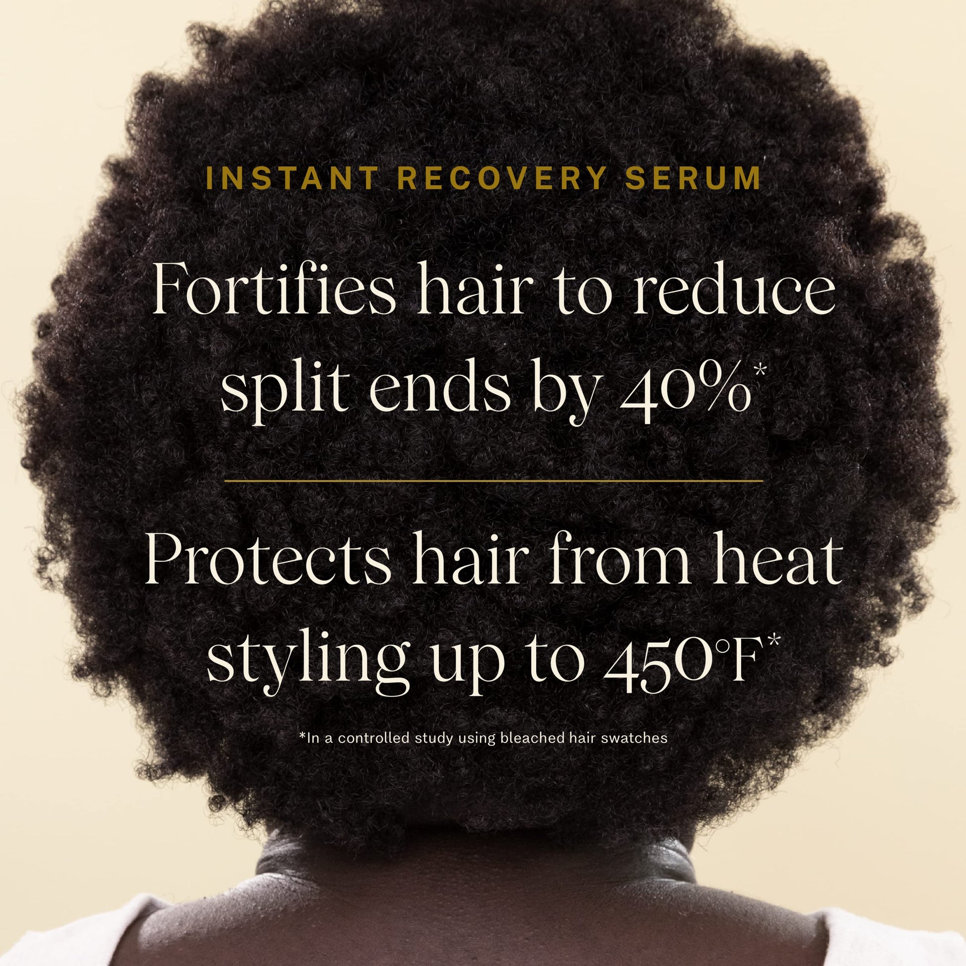 Back label of JVN Instant Recovery Serum showing clean ingredients and usage instructions