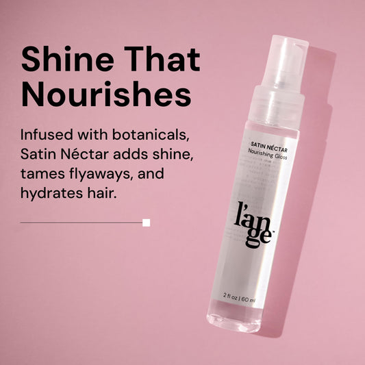 L'ANGE HAIR hair serum for frizz control close up shot