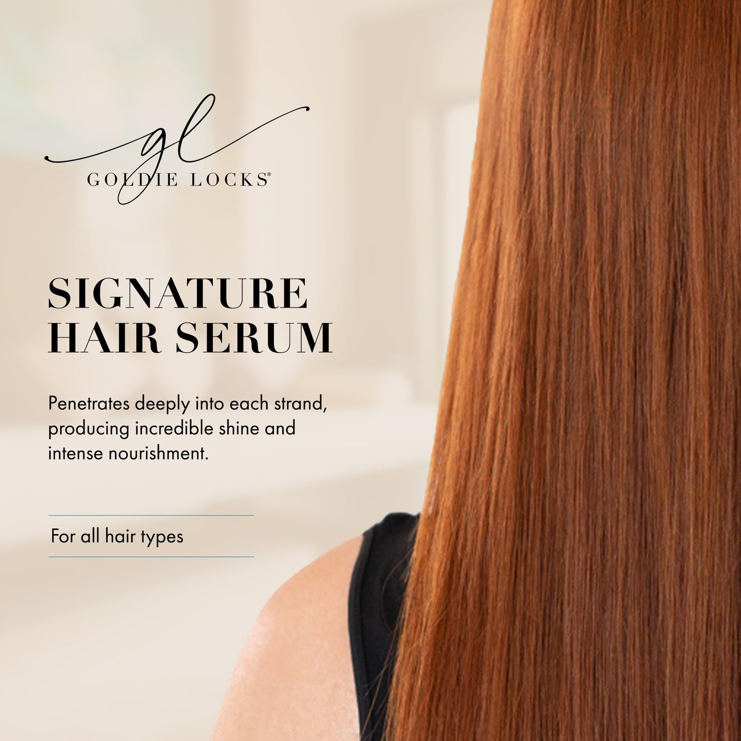 Goldie Locks luxury protein free serum for hair extensions and color care