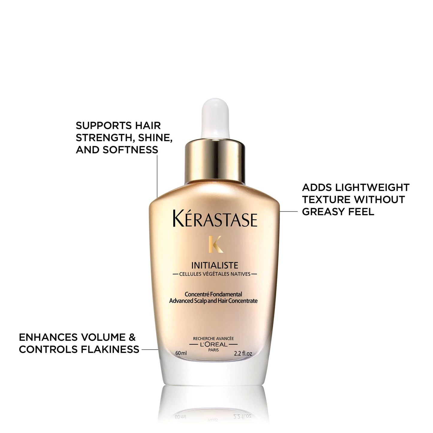Kerastase Initialiste premium strengthening leave in hair treatment bottle texture