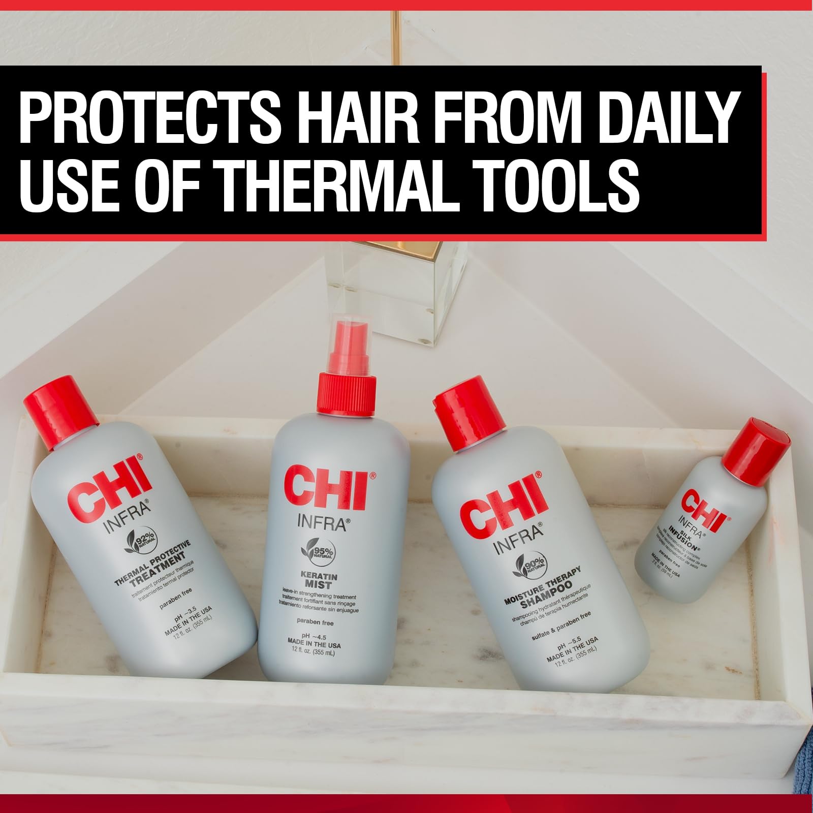 Authentic USA imported CHI infra cream for adding hair shine and softness.