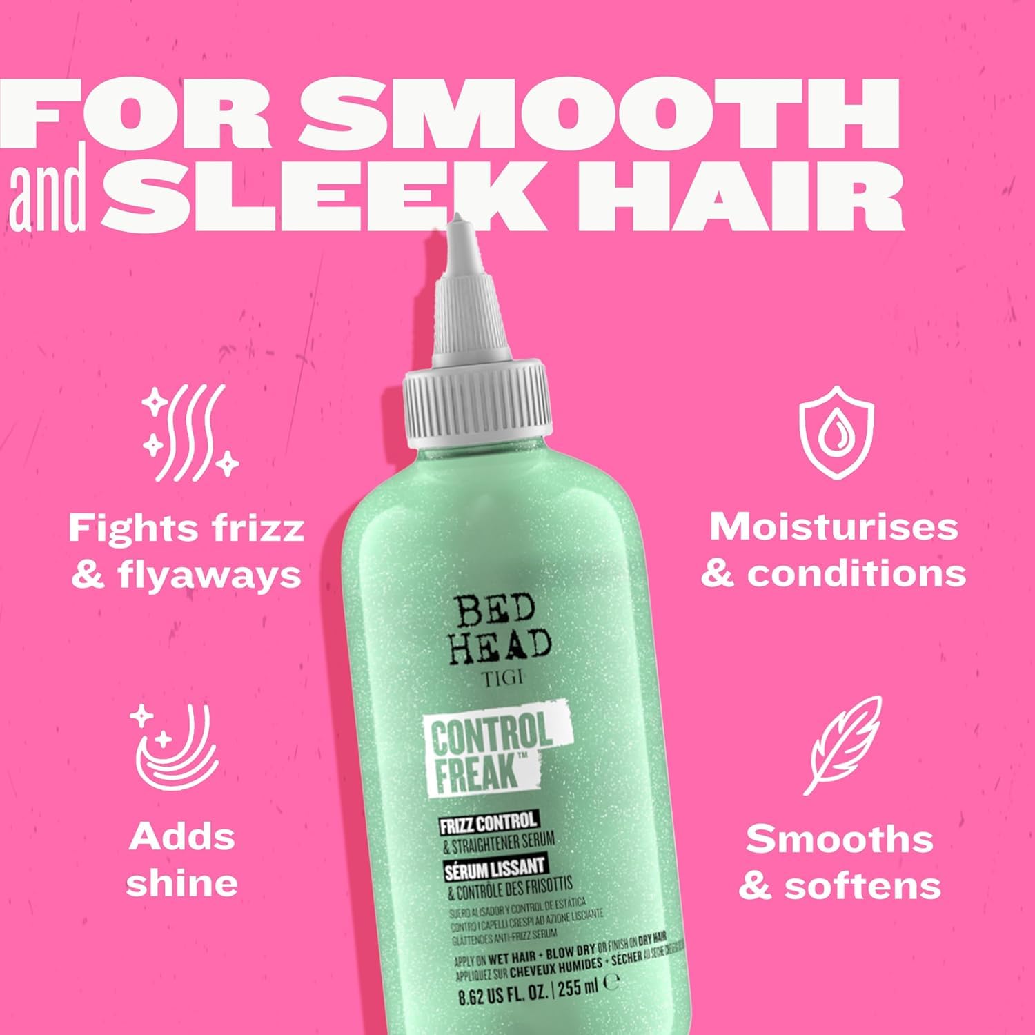 TIGI Bed Head anti frizz styling gel serum bottle cap and dispenser
